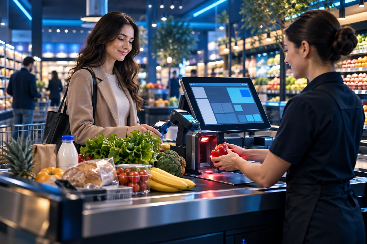 Supermercados: visual conceptual